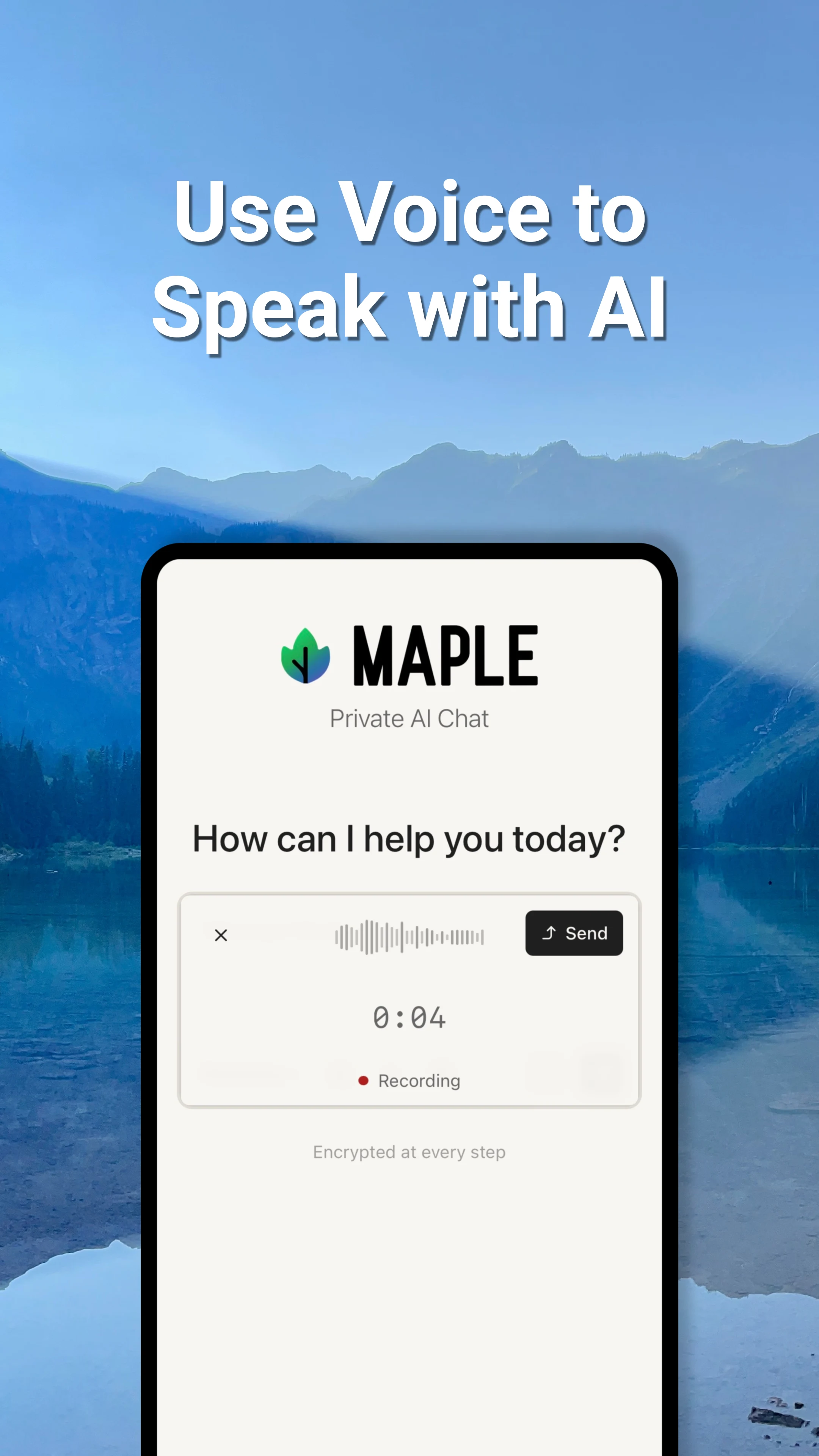 Maple - Private AI Chat & Sync screenshot
